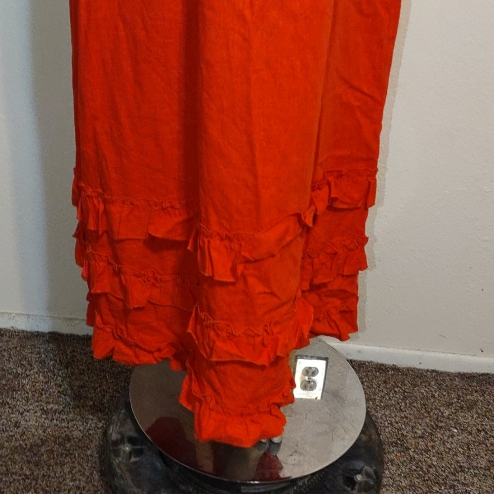🆕 STUDIO JPR Bright Ruffled Bottom Maxi Dress - Picture 3 of 10